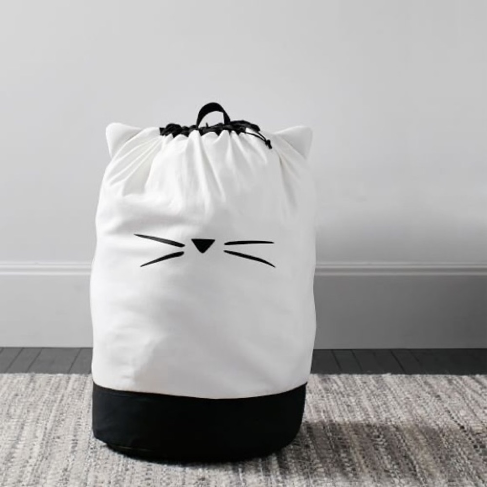 Pottery Barn Teen Emily & Meritt Cat Ear Drawstring Multi-Use Laundry Backpack